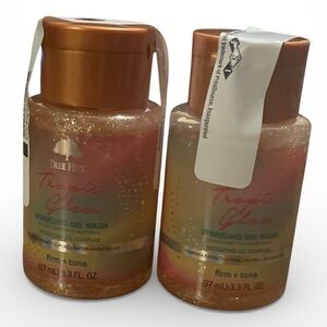 Set of 2 Tree Hut Tropic Glow Sparkling Gel Wash